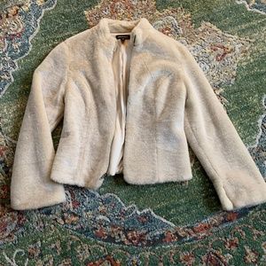 Camel Colored As-New Faux Fur Jacket